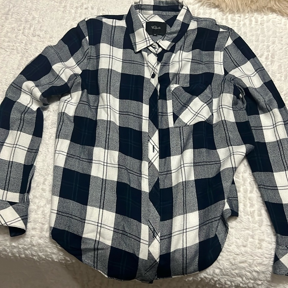 Rails button up blouse